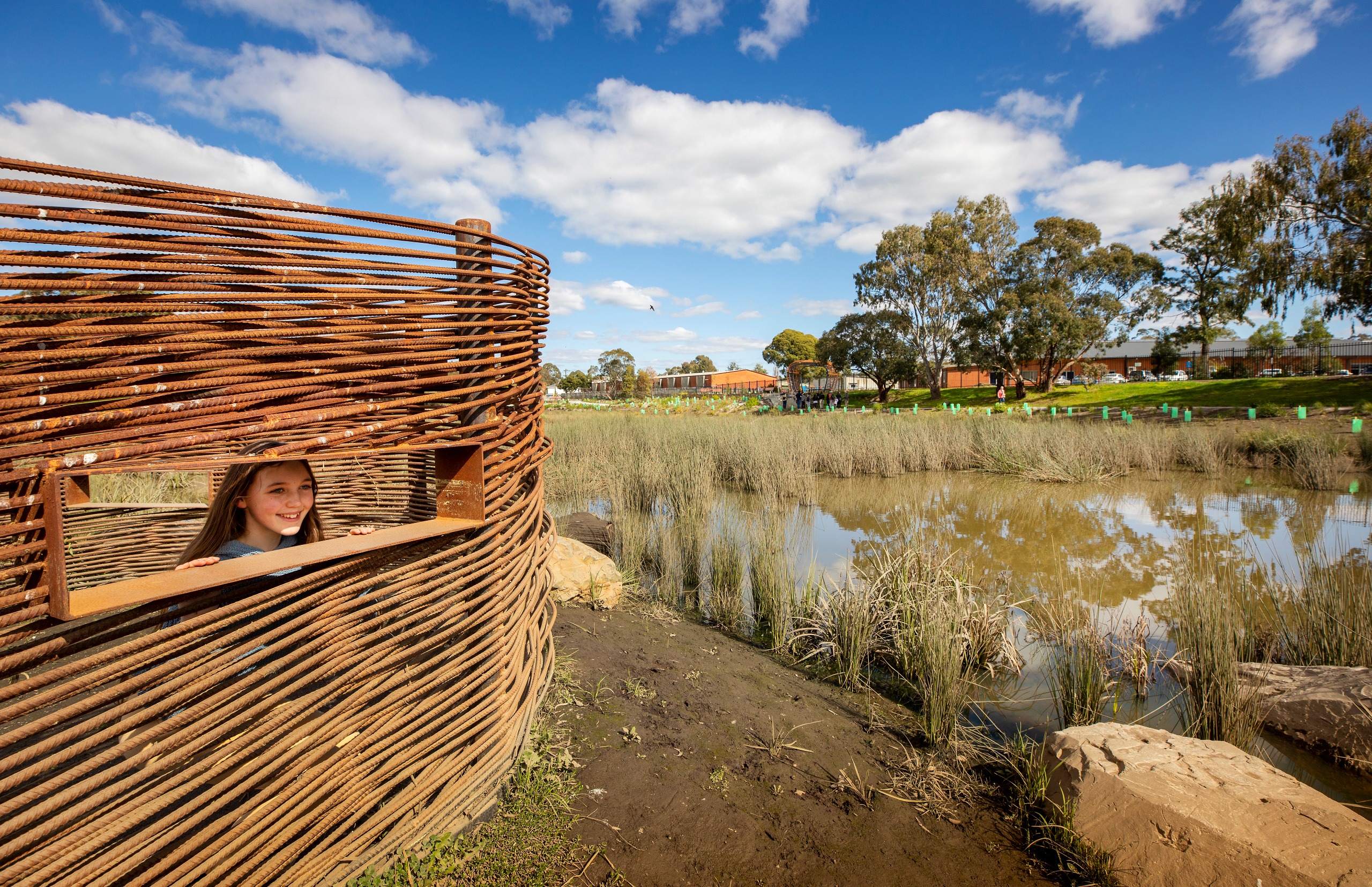 Image of bird hide at Tarralla Wetlands