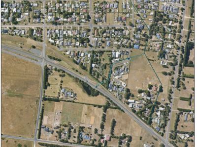 Aerial map of Gosling Street Drain